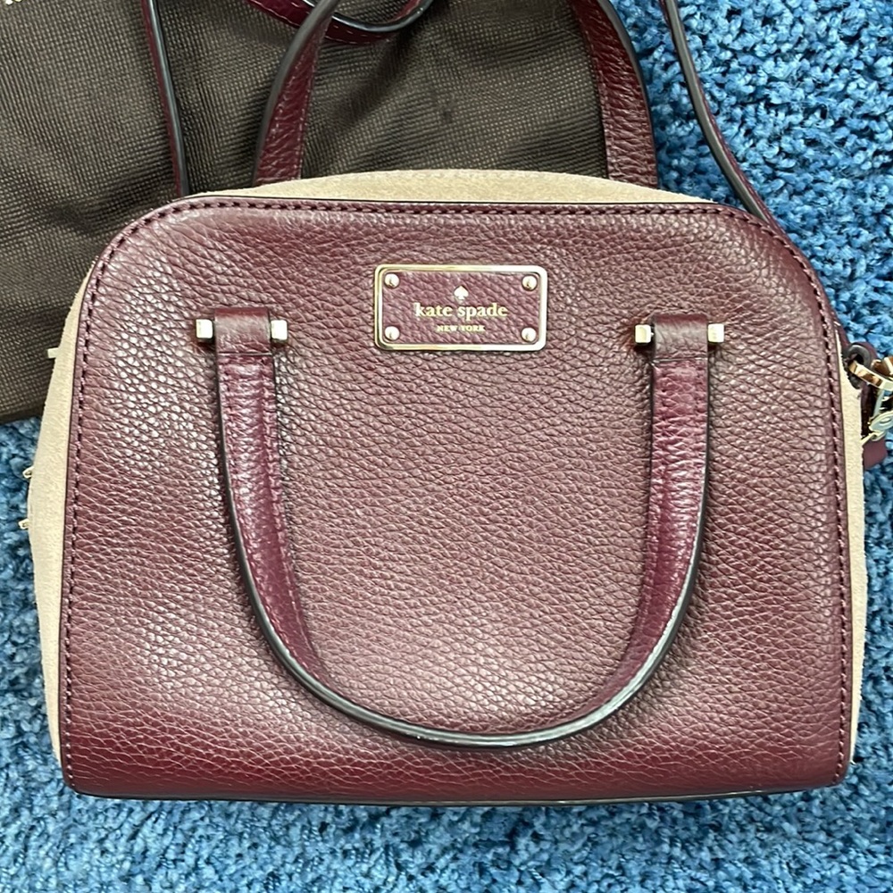 Kate Spade Maroon Suede Purse